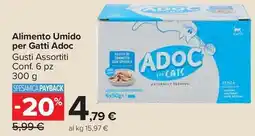 Carrefour Market Alimento Umido per Gatti Adoc offerta