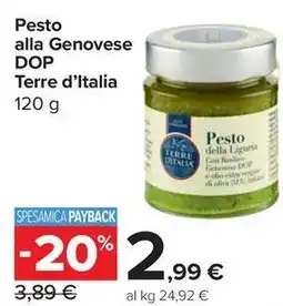 Carrefour Market Pesto alla Genovese DOP Terre d'Italia offerta
