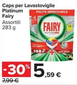 Carrefour Market Caps per Lavastoviglie Platinum Fairy offerta