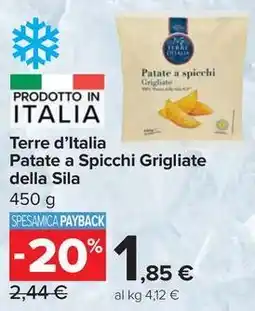 Carrefour Market Terre d'Italia Patate a Spicchi Grigliate della Sila offerta