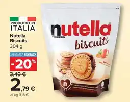 Carrefour Market Nutella Biscuits offerta