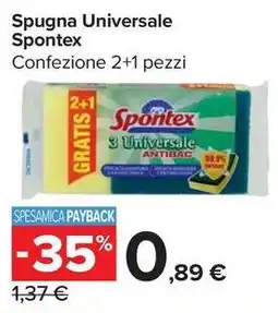 Carrefour Market Spugna Universale Spontex offerta