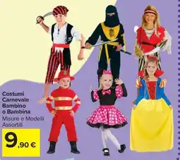 Carrefour Market Costumi Carnevale Bambino o Bambina offerta