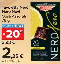Carrefour Market Tavoletta Nero Nero Novi offerta
