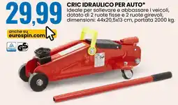 Eurospin Cric idraulico per auto offerta