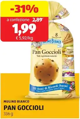 ALDI Mulino bianco pan goccioli offerta