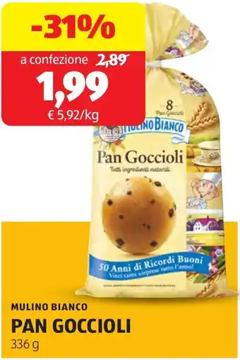 ALDI Mulino bianco pan goccioli offerta