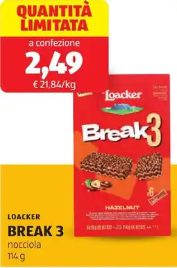 ALDI Loacker break 3 nocciola offerta