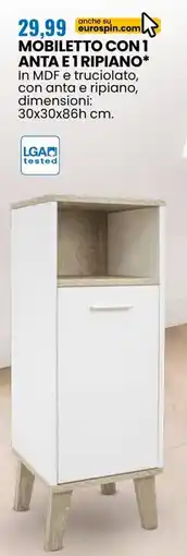 Eurospin Mobiletto con 1 anta e 1 ripiano offerta