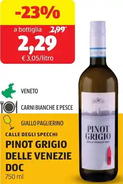 ALDI Pinot grigio delle venezie DOC offerta