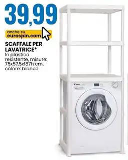 Eurospin Scaffale per lavatrice offerta