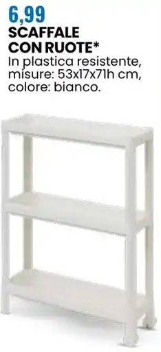 Eurospin Scaffale con ruote offerta