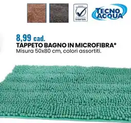 Eurospin Tappeto bagno in microfibra offerta