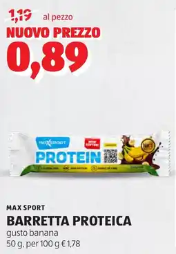 ALDI Max sport barretta proteica offerta