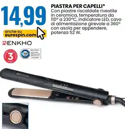 Eurospin Piastra per capelli offerta