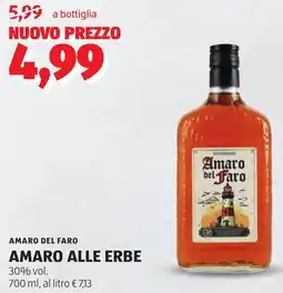 ALDI Amaro del faro amaro alle erbe offerta