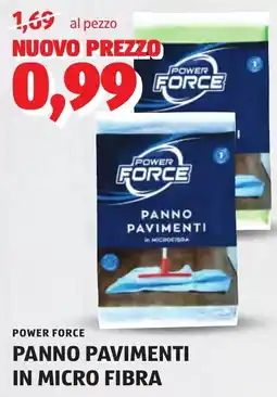 ALDI Power force panno pavimenti in micro fibra offerta