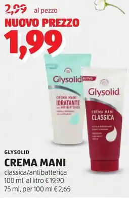 ALDI Glysolid crema mani offerta