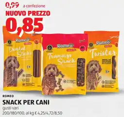 ALDI Romeo snack per cani offerta