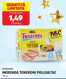 ALDI Granterre merenda teneroni pollo&tuc offerta