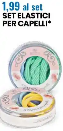 Eurospin Set elastici per capelli offerta