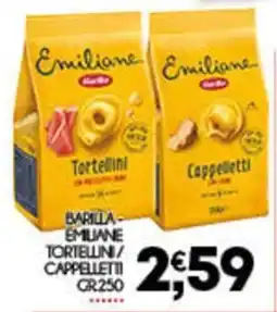 Enne Market Barilla emiliane tortellin cappelletti offerta
