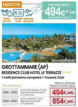 Eurospin Grottammare (ap) residence club hotel le terrazze offerta