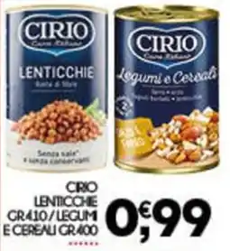 Enne Market Cirio lenticchie /legum e cereali offerta