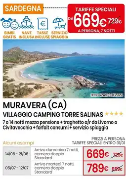 Eurospin Muravera (ca) villaggio camping torre salinas offerta