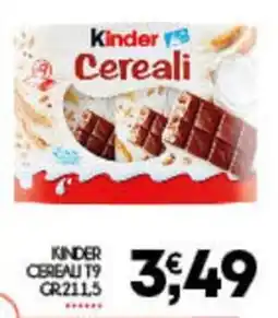 Enne Market Kinder cereau T9 offerta