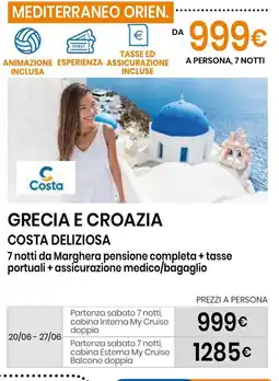 Eurospin Grecia e croazia costa deliziosa offerta