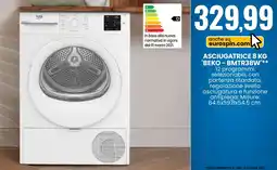 Eurospin ASCIUGATRICE 8 KG BEKO - BMTR38W offerta