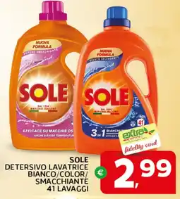 Extra Supermercati Sole detersivo lavatrice bianco/color/ € smacchiante offerta