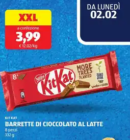 ALDI Kit kat barrette di cioccolato al latte offerta