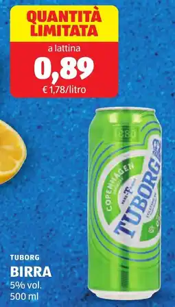 ALDI Tuborg birra offerta