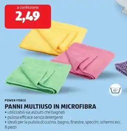 ALDI Power force panni multiuso in microfibra offerta