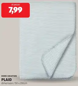 ALDI Home creation plaid offerta