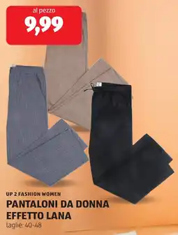 ALDI Up 2 fashion women pantaloni da donna effetto lana offerta