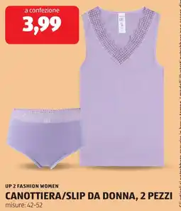 ALDI Up 2 fashion women canottiera/slip da donna, 2 pezzi offerta