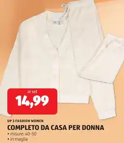 ALDI Up 2 fashion women completo da casa per donna offerta