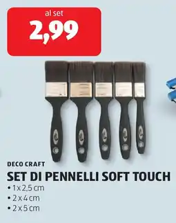ALDI Deco craft set di pennelli soft touch offerta