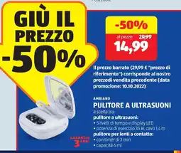 ALDI Ambiano pulitore a ultrasuoni offerta