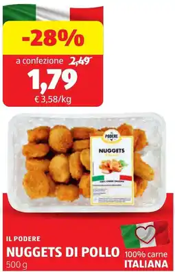 ALDI Il podere nuggets di pollo offerta