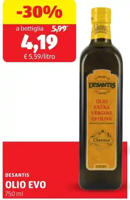 ALDI Desantis olio evo offerta