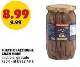PENNY Filetti di acciughe GRAN MARE offerta