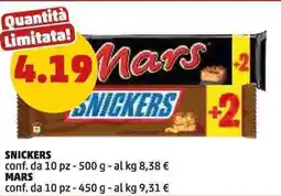 PENNY Snickers/mars offerta