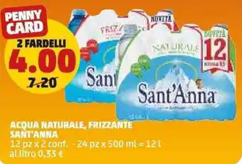 Acqua naturale, frizzante SANT'ANNA