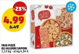 PENNY Trio pizze GLI ALLEGRI SAPORI offerta