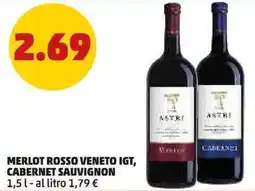 PENNY Merlot rosso veneto igt, cabernet sauvignon offerta