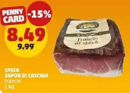 PENNY Speck SAPOR DI CASCINA trancio offerta